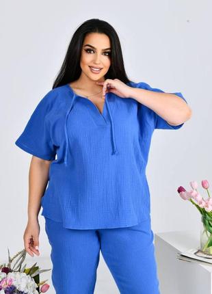 Женский муслиновый костюм 4 костюм