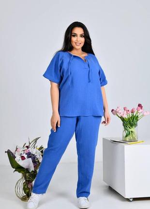 Женский муслиновый костюм 4 костюм