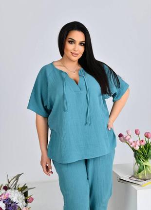 Женский муслиновый костюм 4 костюм