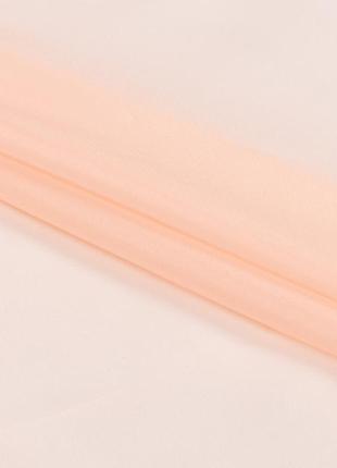 Ткань органза плотная светло-абрикосовая