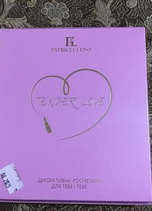 Подарунковий набір patricia ledo tender love (пудра для обличчя + блиск для губ + туш для вій, black)9 фото