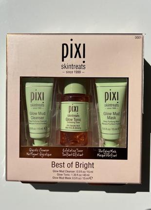 Набір мініатюр для сяяння шкіри pixi best of bright kit
