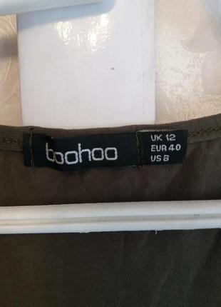 Футболка хакі boohoo4 фото