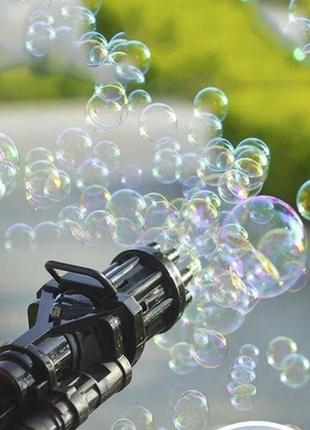 Кулемет дитячий з мильними бульбашками gatling мініган wj 9503 фото