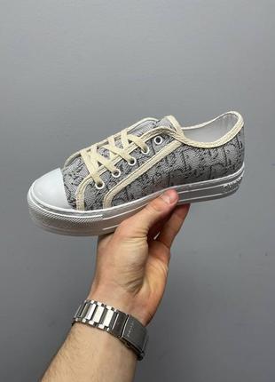 Кроссовки женские walk’n dior sneaker «beige»5 фото