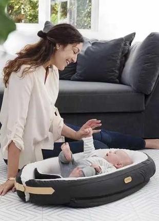 Кокон для сну з обмежувачем voksi baby nest premium