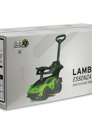 Машинка для катания caretero (toyz) lamborghini essenza с родительской ручкой green7 фото