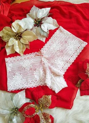 Шикарні кружевні трусики шортики lepel