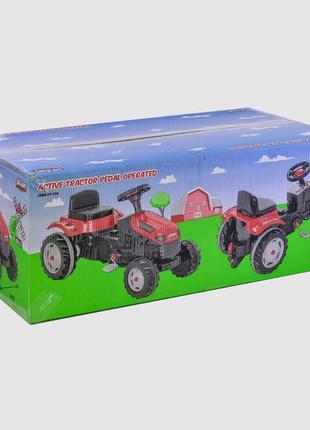 Top! детский карт трактор pilsan active 07-314 веломобиль, с клаксоном, до 50 кг5 фото