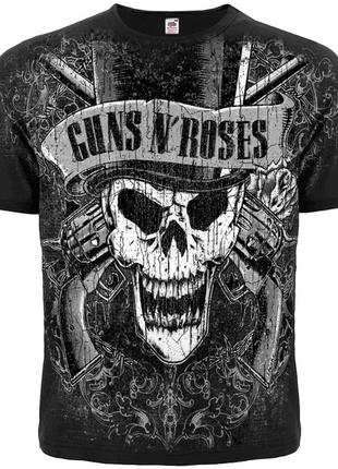 Футболка guns'n'roses (skull) (graphite t-shirt), размер m1 фото