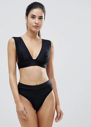 S-m купальник верх лиф бюстгальтер черный пляжный