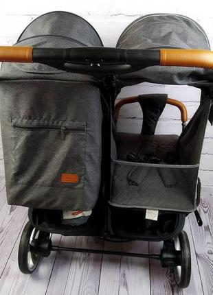 Top! дитяча прогулянкова коляска для двійнят carrello connect (crl-5502) у льоні каррелло конект4 фото