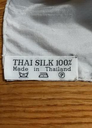 Ексклюзивний 💯 шовковий хустку ручної роботи з тайського дикого шовку thai silk 100% ,6 фото