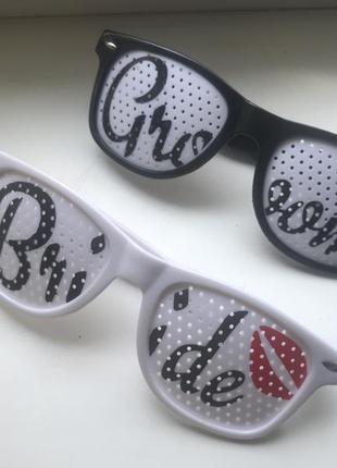 Очки для фотоссесии bride groom утро невесты