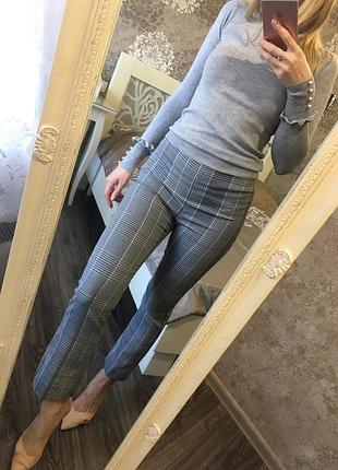 Брючки zara в клетку