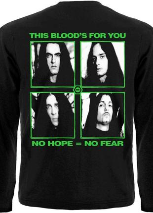 Футболка з довгим рукавом type o negative "black no.1", розмір xl2 фото