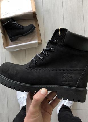 ❄️зимові❄️демісезонні черевики timberland black тімберленд.