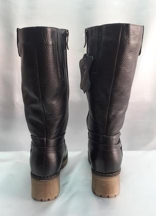 Зимние комфортные кожаные сапоги больших размеров romax 36-43р.8 фото