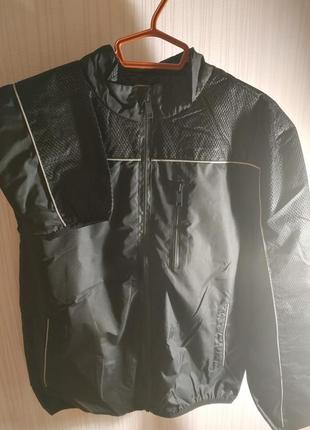 Куртка ветровка черная (бомбер)3 фото