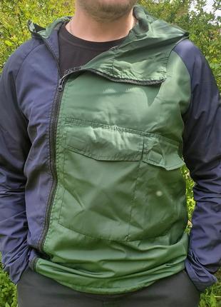 Куртка windrunner urbanist (синьо-зелена), размер s