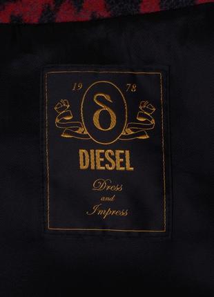 Дафлкот diesel 229$ шерстяное короткое пальто + 100% кожа тренч демисезон распродажа9 фото