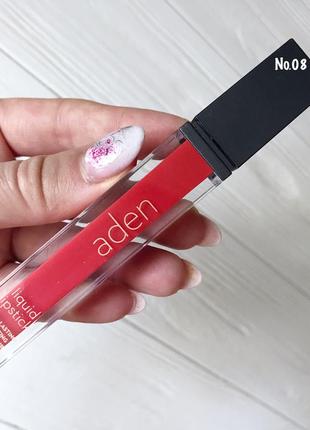 Aden liquid lipstick 08 marylin red