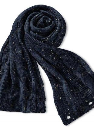 Теплый шарф-снуд крупной и красивой вязки от tchibo(германия), размер универсальный2 фото