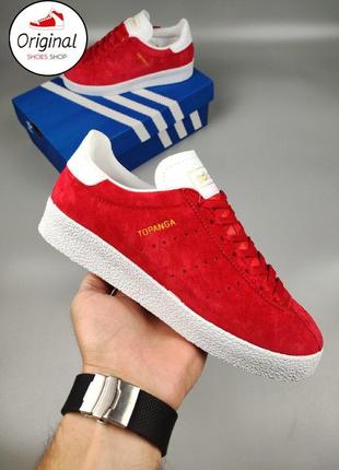 Женские кроссовки adidas topanga red white