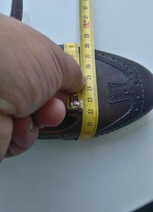 Отличные итальянские фирменные кожаные туфли pesaro р.379 фото