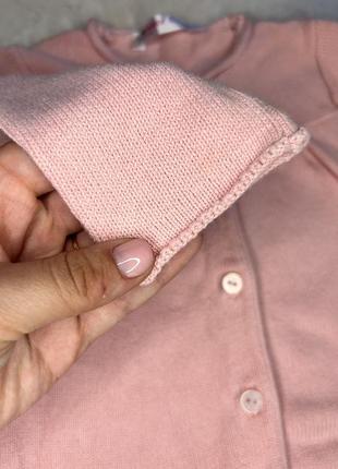 Легенька кофтинка з довгим рукавом, світло рожевого кольору5 фото