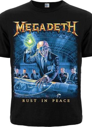 Футболка megadeth "rust in peace", размер l