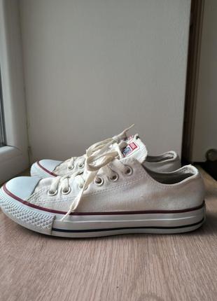 Белые кеды converse 37,5 (24 см)