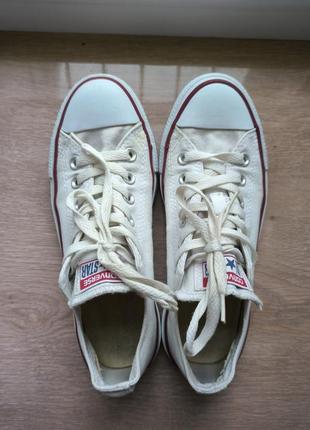 Белые кеды converse 37,5 (24 см)2 фото