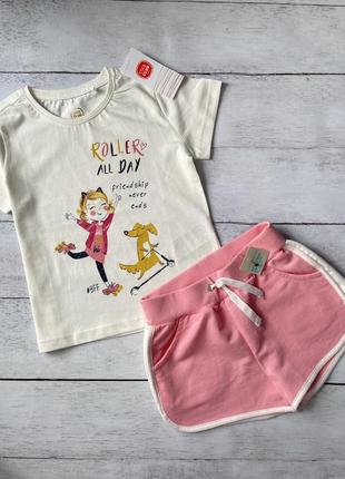 Шорты primark 4-5 лет 110 см, футболка coolclub 104 см2 фото