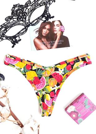 Трусики стринги с фруктовым принтом и высокими бедрами от victoria’s secret ♥️