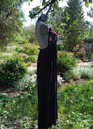 Сарафан длинный роскошный вышивка2 фото