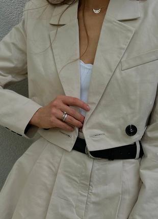 Костюм (пиджак и юбка) модель: 410 материал: коттон, пиджак на подкладке9 фото