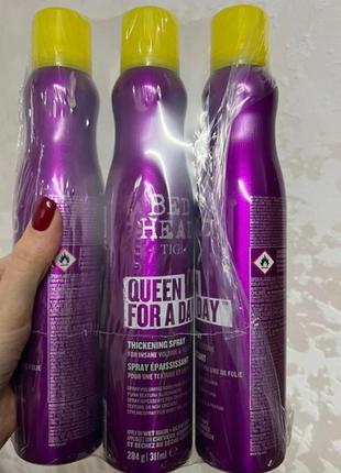 Спрей для додаткового об'єднання об'єму волосся tigi bed head superstar queen for a day