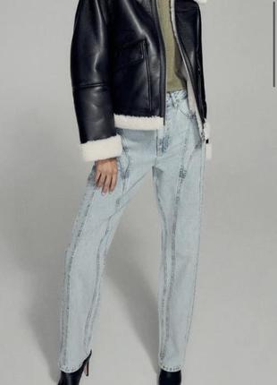 Reserved джинсы, похожие к mugler и zara, новые с биркой, 36р, s4 фото