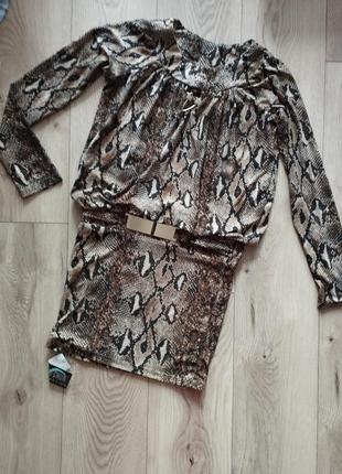 Платье,змеиный принт