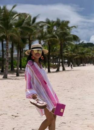 H & m женская летняя цветная контрастная туника2 фото