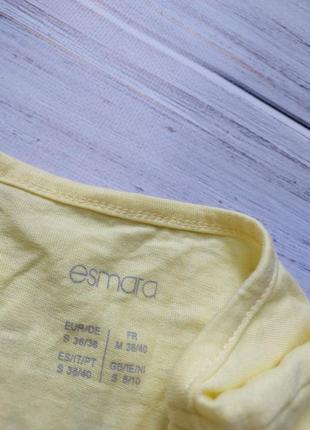 Футболка женская, футболка по надписи, желтая футболка euro s 36/38 esmara2 фото