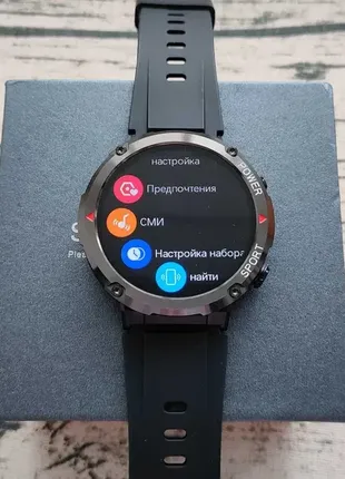 Смарт-часы lemfo t30 ips дисплей ip68 годинник smart watch amazfit4 фото