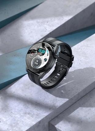 Умные смарт часы hoco y9 smart watch электронные наручные смарт-часы с функцией приема звонков черные