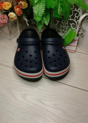 Крокс унисекс crocs crocband clog navy женские мужские кроксы сабо шлепанцы3 фото