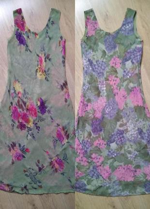 Двустороннее макси платье трансформер/ летнее цветочное платье два в одном2 фото