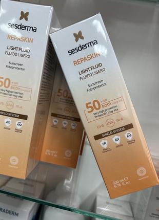 Repaskin сонцезахисний флюїд для тіла spf 50(200 мл.)  sesderma