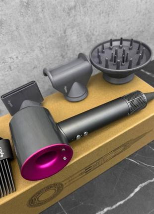 Фен dyson hd08 supersonic black/pink