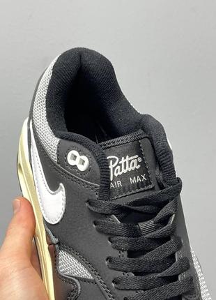 Nike air max 1 x patta black7 фото