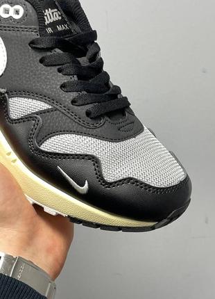 Nike air max 1 x patta black3 фото
